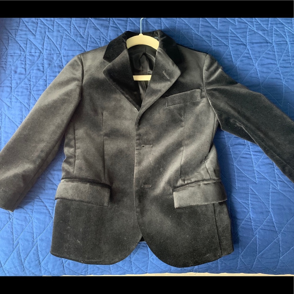 Polo Ralph Lauren black velour blazer, boys 4T
